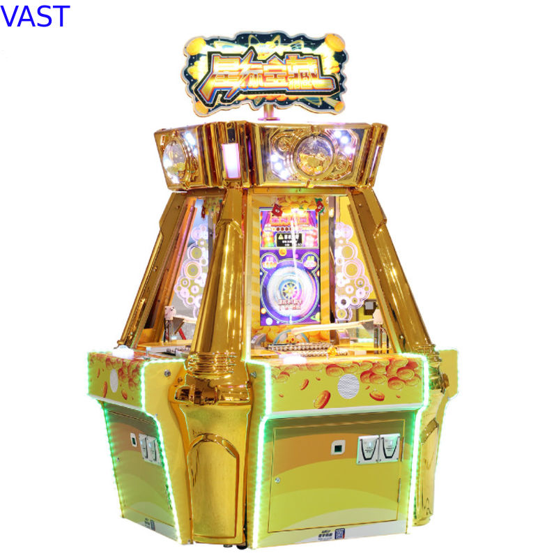 Het Muntstukopdringer Arcade Game Machine Treasure Star van de vakantietoevlucht
